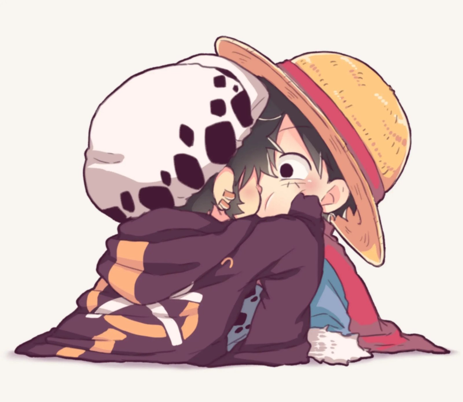 hinh anh luffy va lawlu chibi 104021897