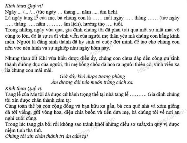 loi cam ta sau tang le 2