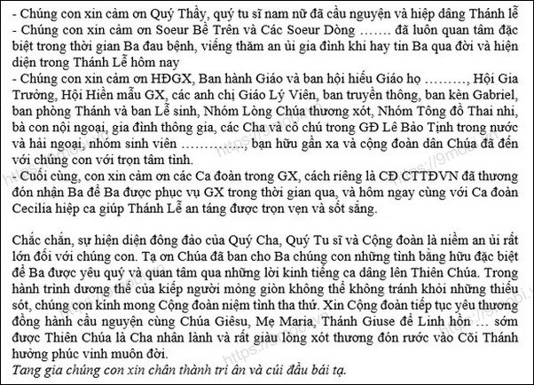 loi cam ta sau tang le 5