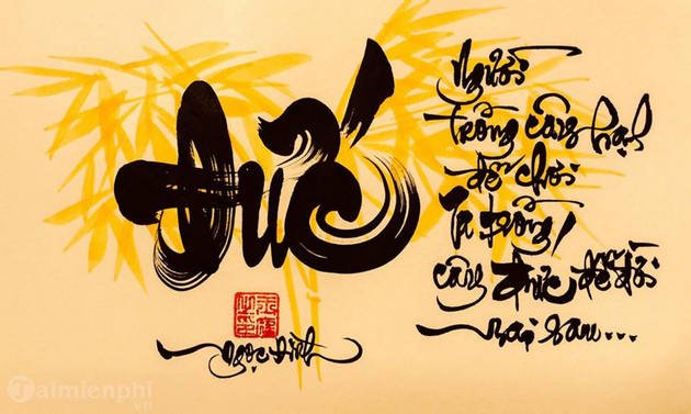 tong hop cac mau chu thu phap co font doc dao dep nhat 5